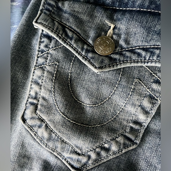 TRUE RELIGION RICKY RELAXED STRAIGHT JEANS Size 27W - Picture 4 of 7